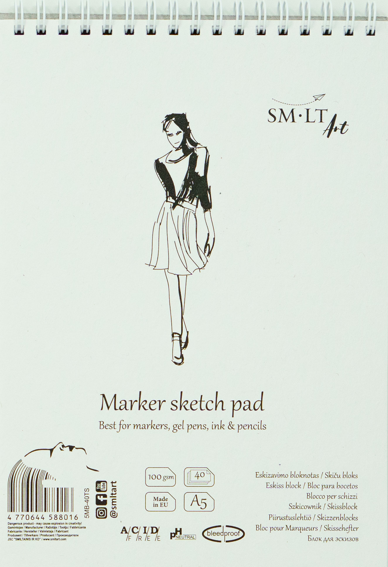 SMLTArt SMLT Sketch Pad for Markers A4 - 50 sheets